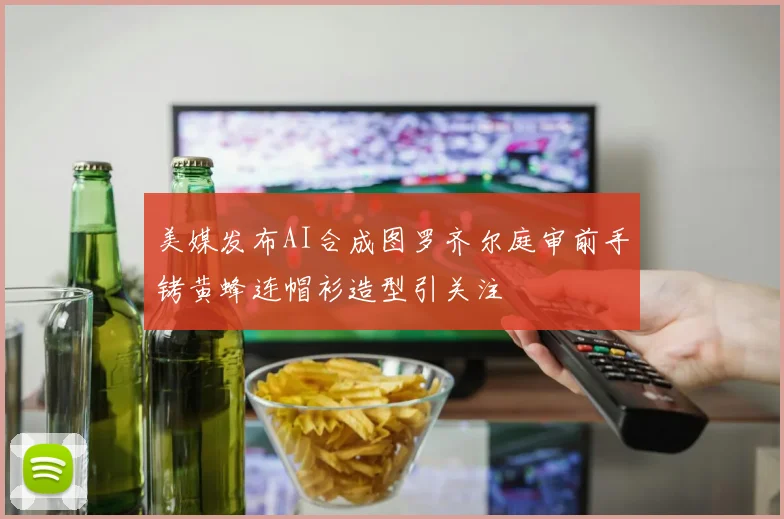 美媒发布AI合成图罗齐尔庭审前手铐黄蜂连帽衫造型引关注